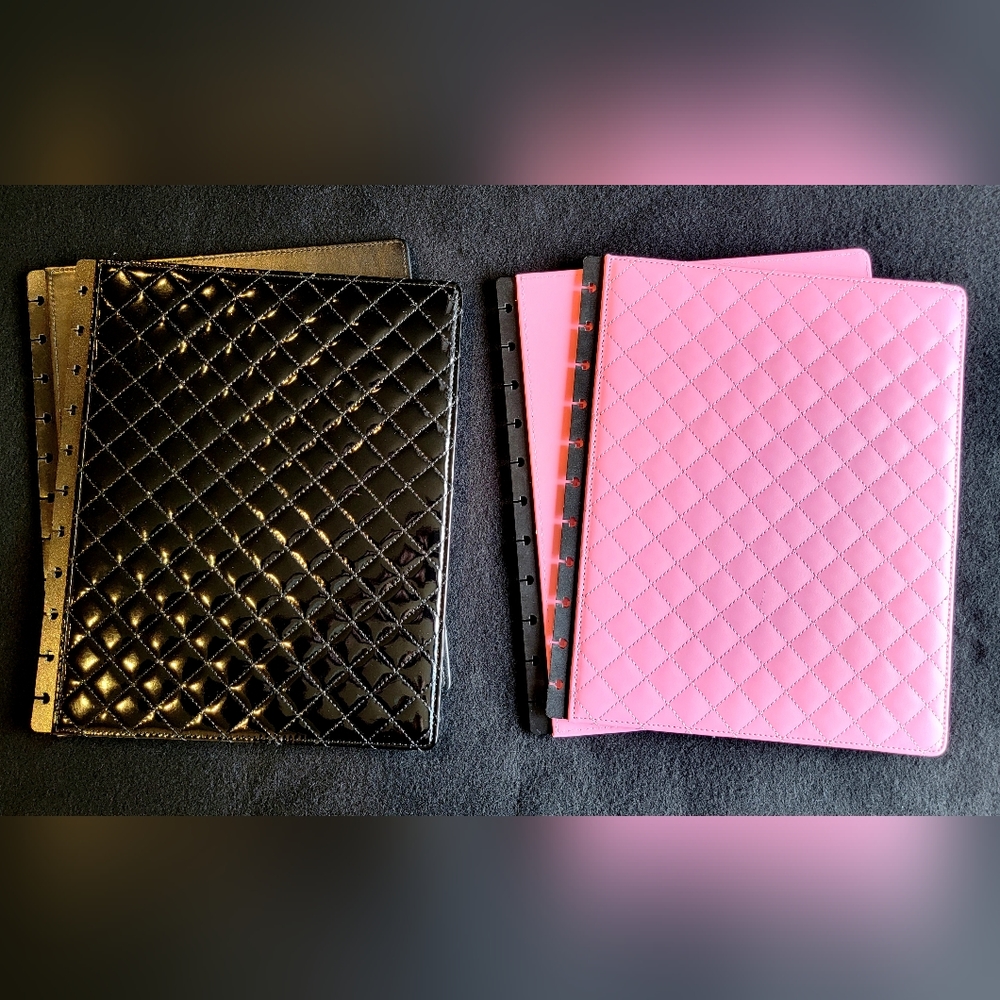 2 sets of leather, letter size, discbound, notebook covers; ARC iQ360